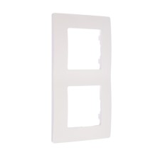 Frame Legrand Etika 672502, double, white