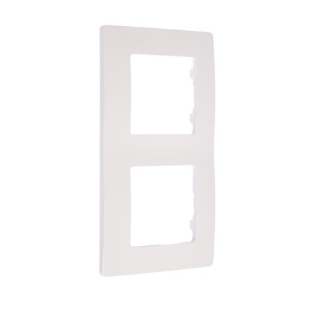 Frame Legrand Etika 672502, double, white