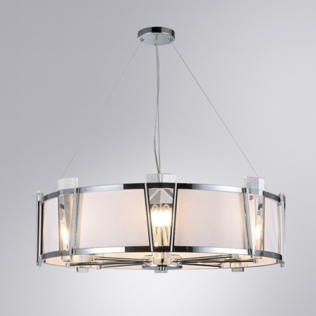 Suspended chandelier Arte Lamp Grato A4079LM-8CC, E14, 8x40 W, 75x75x22 cm, Chrome-3