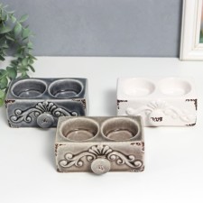 Ceramics candlestick for 2 candles 