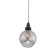 STL LUCE Sus. SL374.413.01. Bacineto. 1x40 W, E27, 20x20x28 cm, black color