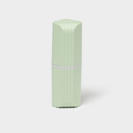 Case for toothbrush and paste "Relief", plastic, 7 × 7 × 20.5 cm, pistachio-2