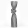 Climber for one candle “Knot”, white-black color 29.5 x 7.5 x 7.5 cm