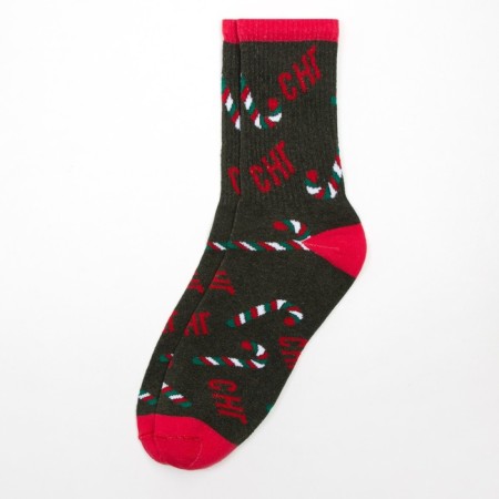 New Year's socks KAFTAN "New Year" size 41-44 (27-29 cm), green color-3