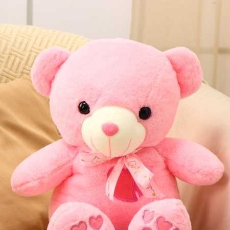 Soft toy "Bear", 45 cm, pink color-1
