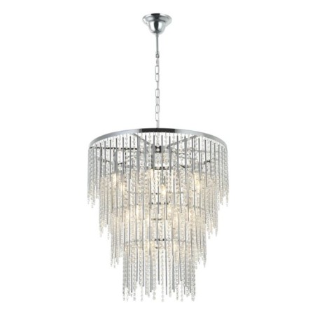 Crystal Crystal Chandelier Grandex 15xe14 40W, size 72x72x96-150 cm, color chromium-1
