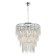 Crystal Crystal Chandelier Grandex 15xe14 40W, size 72x72x96-150 cm, color chromium