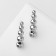 Earrings Metal "Bohemia" circles, color silver