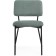 Stol on a metal frame Metal/Buyer fabric, black/olive 48x55x77 cm