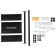 Horizontal bars Profi-Crossbar 3 in 1, collapsible, black/red color