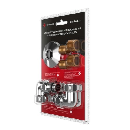 A set for connecting a Terminus heated towel rail, 3/4 "x1/2", without a handle-1
