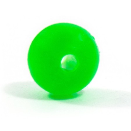 Feeder bead Namazu Soft Beads, PVC, D = 6 mm, round, dark green 20 pcs.-2