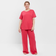 Women's pajamas (T-shirt, trousers) minku: Home Collection Fuchsia Color, Rr. 52