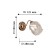 Sconces Bento, 1x40W E27, color gold