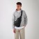 Bag - sling, textura, genuine leather, black color