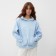 Hudy female minku: Sporty & Stylish Blue color, size 50-52