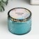 Bank for candles glass with a lid "Magic candles" 120 ml blue, round 5x7x7 cm