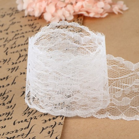 Capricon lace, 55 mm × 10 ± 1 m, white color-2