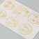 Stickers (stickers) "Smiles" 10x15 cm, color gold, 5-311