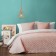 Bedspread with pillowcases "Tina", size 230x250 cm, light pink color