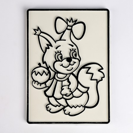 Picture with crystals "Squirrel", 12 × 18 cm-6