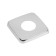Decorative reflector Masterprof Isa. 131505, 3/4 ", 60x25x6 mm, square, stainless steel, chrome