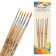 Set of brushes nylon 6 pieces: No. 1, 2, 3, 4, 5, 6, round
