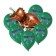 A set of balloons “Happy Birthday”, foil, latex, set 7 pcs.