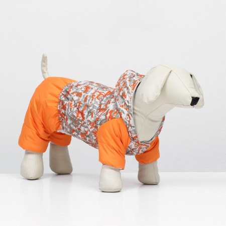 Combines for animals "Orange", fleece, 2XL (DS 34-36, Osh 34-36, OG 44-48 cm)