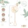 Holder for the nipple - dummy "New Year's bunnies", on the chain, beige color, gift packaging