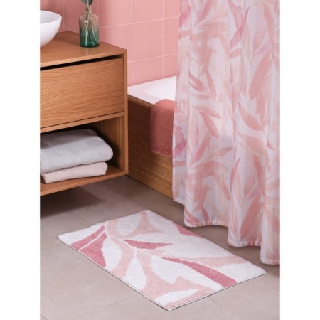 Akvarel soft rug, for a bathroom, 50x80 cm, white pink color-2