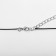 Pendant on the cord "heart" voluminous, color silver with black, 30+5 cm