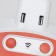 Sconces with Moderny rosettes LED 5W white-orange 15.5x3.4x42 cm