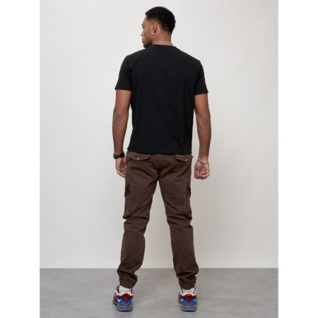 Cargo jeans men, size 44-46, brown color-3