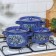 Set of pots "Blue", 3 subjects: 1.5 l, 2.9 l, 4.5 l, enameled covers, induction