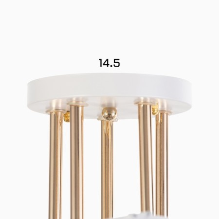 Adelela chandelier 5he27 40W white-gold 65x65x26 cm Bayerlux-7