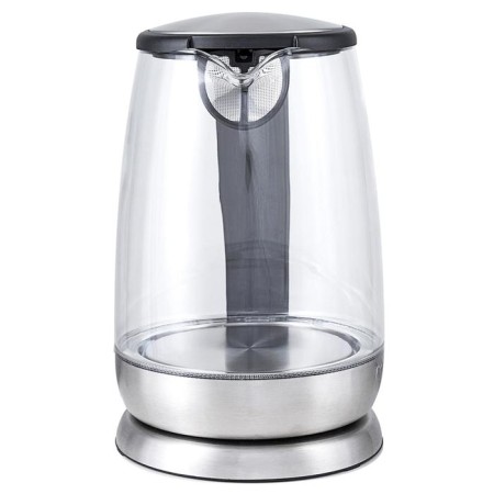 Electric kettle KitFort KT-619, glass, 1.7 l, 2200 watts, auto shutdown, silver-2