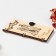 Wooden envelope "Happy Wedding Day!" handmade, light, pair, 16.5x8x0.9cm