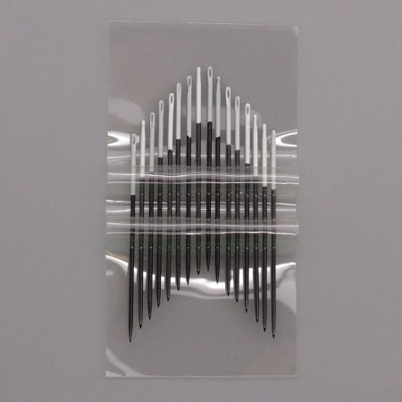Manual needles Black Sharps, No. 5, White Ear, 16 pcs-1