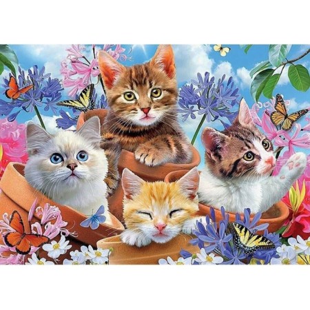Puzzle "kittens in colors", 120 elements-1