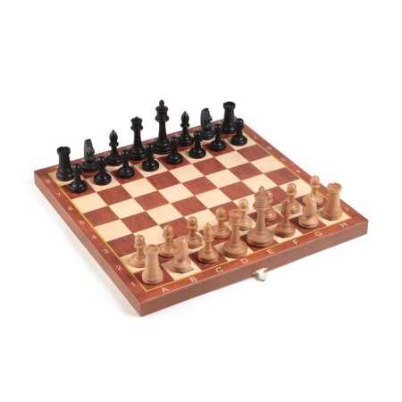 Chess "Debut", wooden board 37 x 37 cm, King H-9 cm, pawn H-4.4 cm-1
