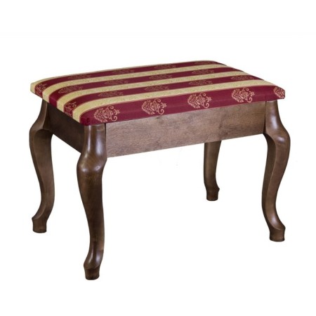 Retro banquet with storage, 550x330x430, dark brown, Bordeaux