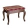 Retro banquet with storage, 550x330x430, dark brown, Bordeaux