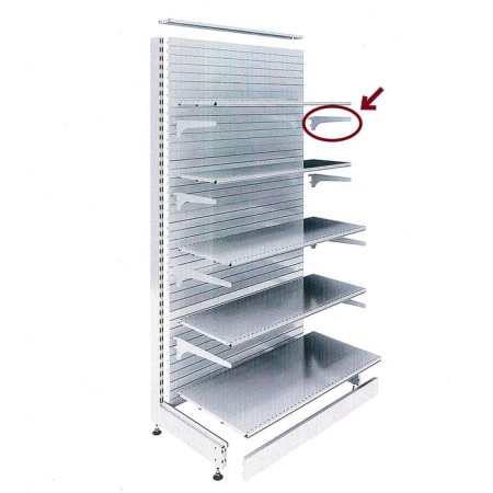 Crohstein register for rack, 40 cm, for a shelf with perforation, white color-2
