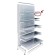 Crohstein register for rack, 40 cm, for a shelf with perforation, white color