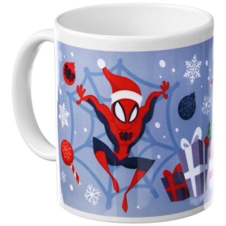 New Year mug 350 ml, spiderman