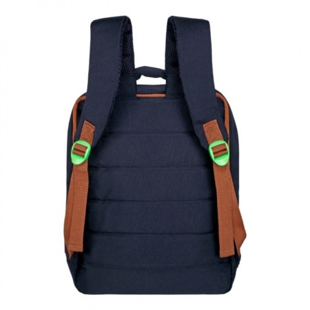 Youth backpack 39 x 26 x 10 cm, ergonomic back, Across G6, black/green G-6-1-2