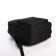Young backpack from textiles with a zipper, USB, 5 pockets, black color
