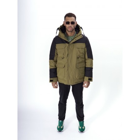 Ski jacket men's, size 48, khaki color-7