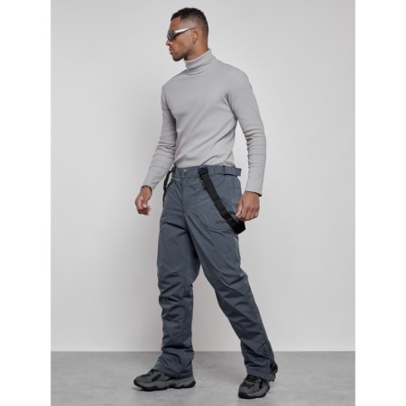 Semi-combinezone ski insulated male winter, size 54, dark gray color-5